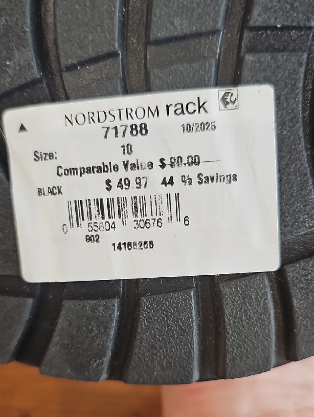 Sperry Black Chelsea Distressed Rain Boots Waterproof/Stylish Women's Sz 10 NWT - Picture 10 of 10